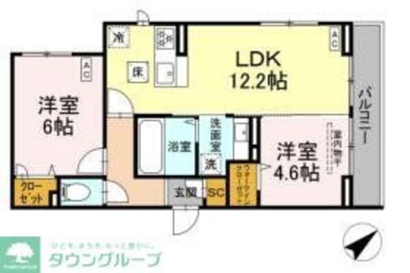 Blanc Cubeの物件間取画像